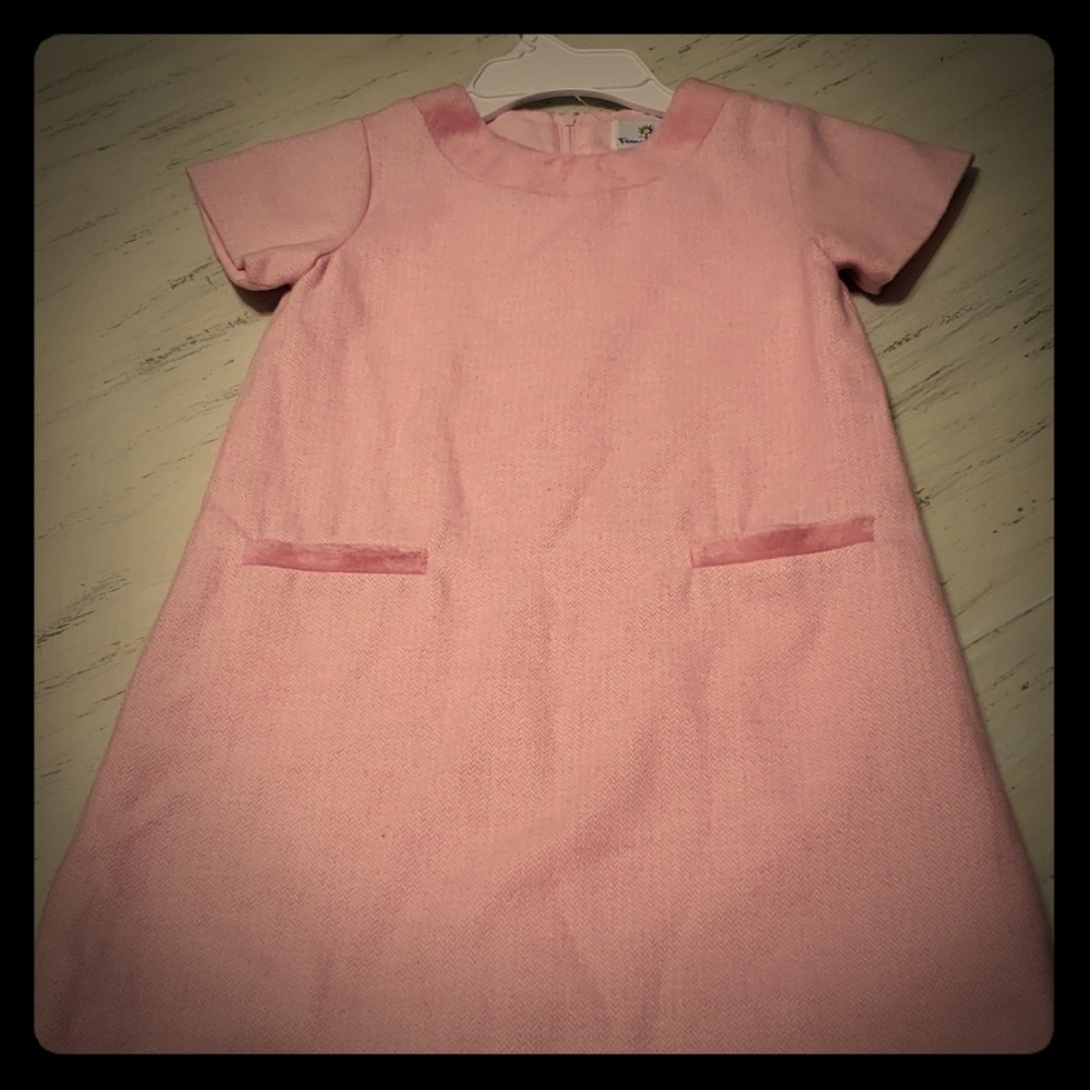 Florence Eisman pink tweed dress size 6